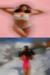 Homely average nude woman